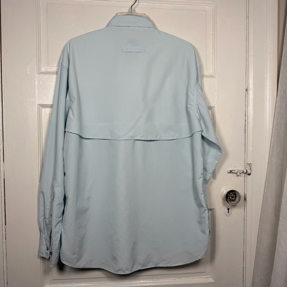 L.L. Bean Mens‎ Fishing Shirt Breathable Vented Long Sleeve Button Front Outdoor - Picture 12 of 17